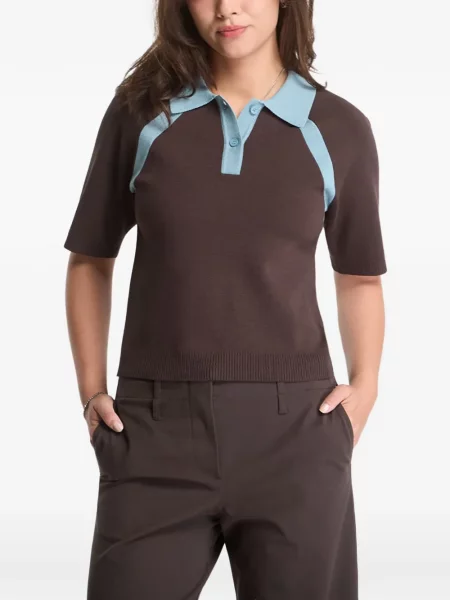 Tricou polo Samsøe Samsøe maro