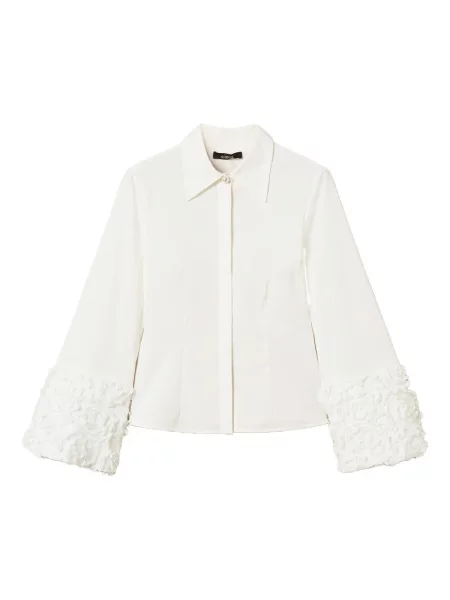 Cămașă Twinset cu model floral alb