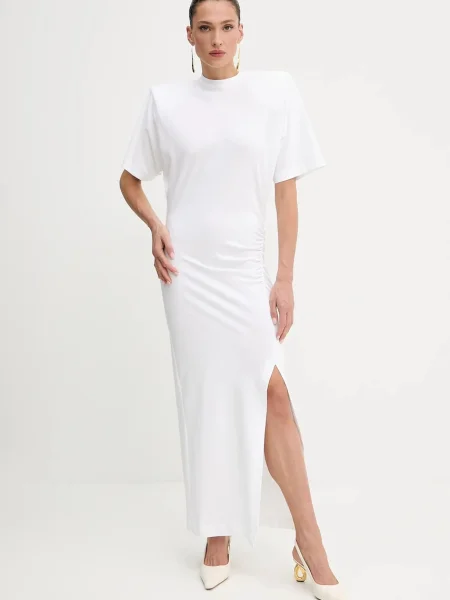 Pinko sukienka maxi dopasowana biały