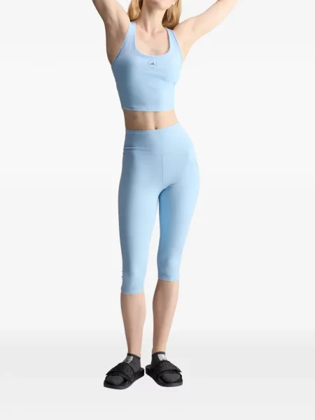 Περικομμένο κολάν Adidas By Stella Mccartney με σχέδιο μπλε