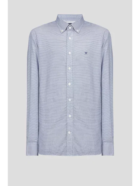 Рубашка Hackett London голубая
