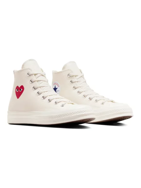 Sneakersy Comme Des Garcons Play skórzane casual czarne