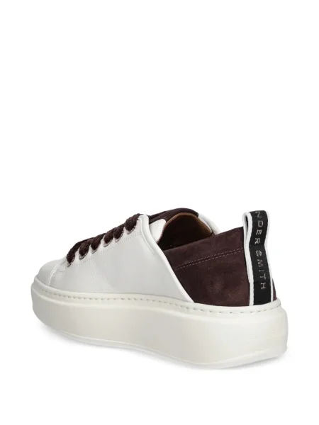 Šněrovací krajkové tenisky Alexander Smith bílé