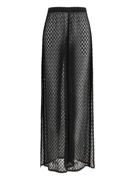 Pantaloni Missoni cu imprimeu geometric negru