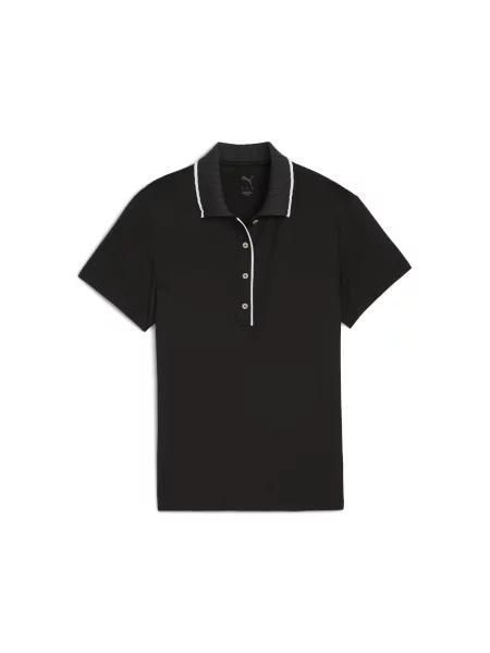 PUMA koszulka polo do golfa CLOUDSPUN Bridges z krótkim rękawem Odzież S czarny
