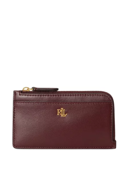 Portofel Lauren Ralph Lauren din piele cu autograf roșu