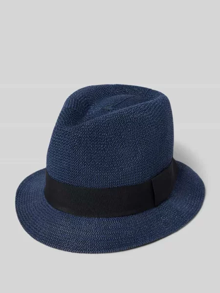 Fedora z imitacji dzianiny Müller Headwear granatowy
