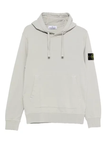 Hanorac cu glugă Stone Island cu strasuri gri