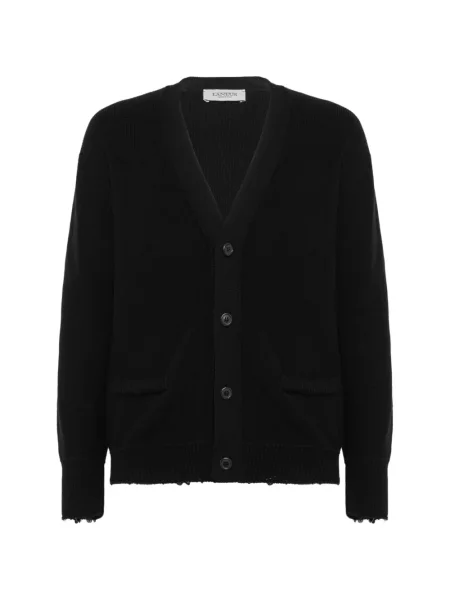 Жилетка Laneus с V-образно деколте черно