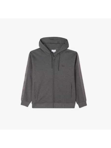 Lacoste Bluza Z Kapturem Relaxed Fit szara