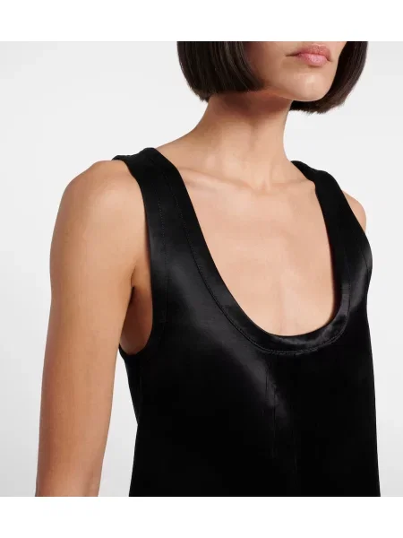 Rochie Saint Laurent din satin negru