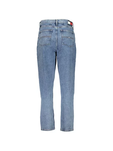 Zwężane dżinsy Tommy Hilfiger Mom zwężany niebieski