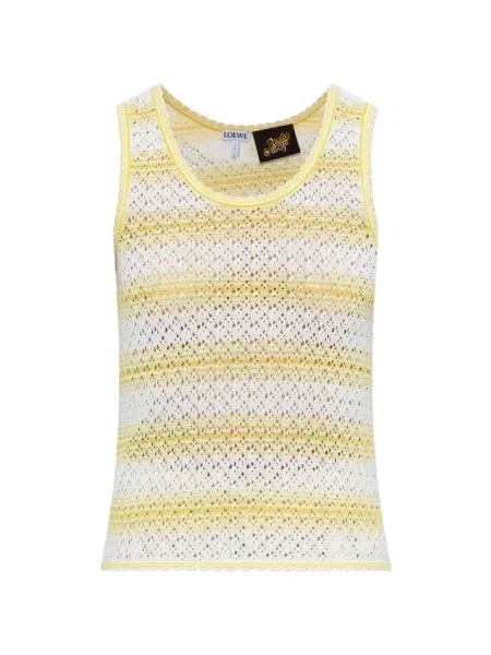 Top Loewe tricotate galben