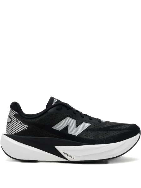 Велурени чехли New Balance на платформе сиво