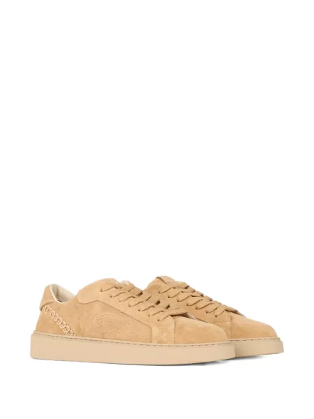 Sneakerși Etro cu broderie din piele de căprioară