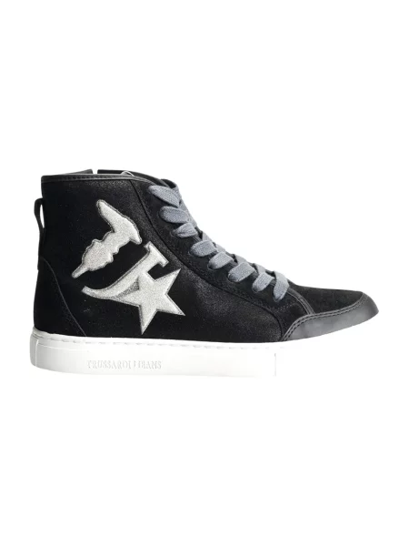 Sneakersy Trussardi skórzane czarne