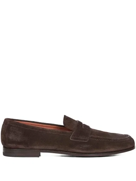Pantofi loafer Church's din piele de căprioară maro