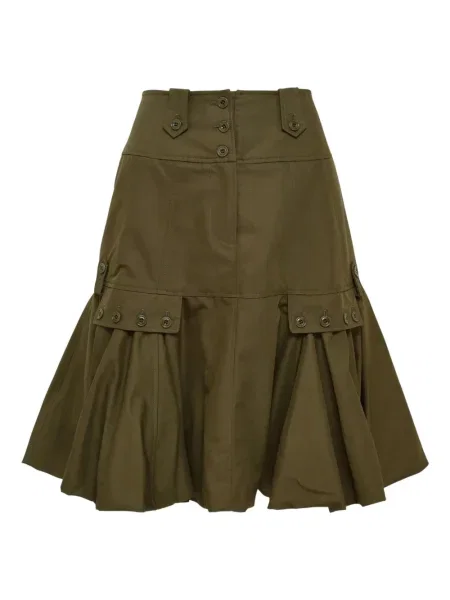 Plisirana plisirana suknja Rokh iznad koljena zelena