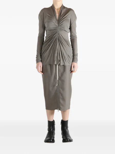 Top Rick Owens drapat gri