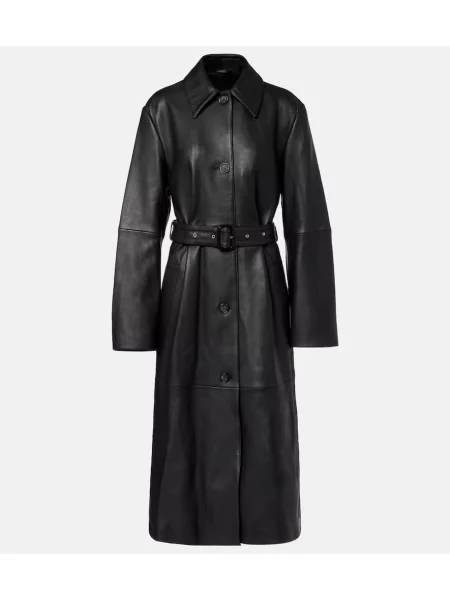 Palton Toteme din piele negru