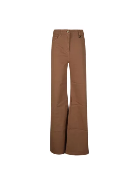 Spodnie palazzo Elisabetta Franchi brązowy