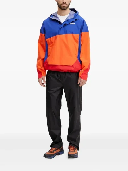 Trening Adidas alergare cu glugă cu broderie gri