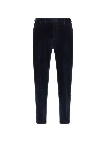 Pantaloni Pt Torino de catifea cord albastru