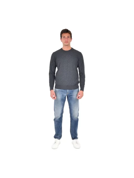 Sweter Low Brand wełniany szary