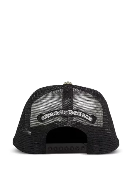 Čepice Chrome Hearts se srdcovým vzorem bílý