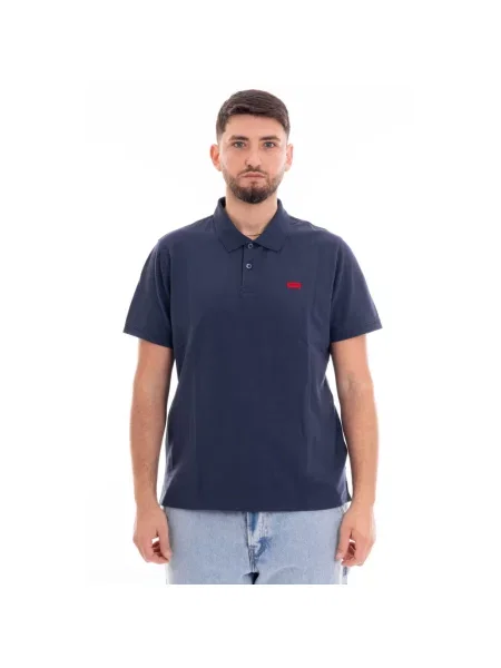 Krótka koszulka polo Levi's niebieska