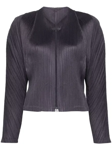 Geacă Pleats Please Issey Miyake plisată albastru