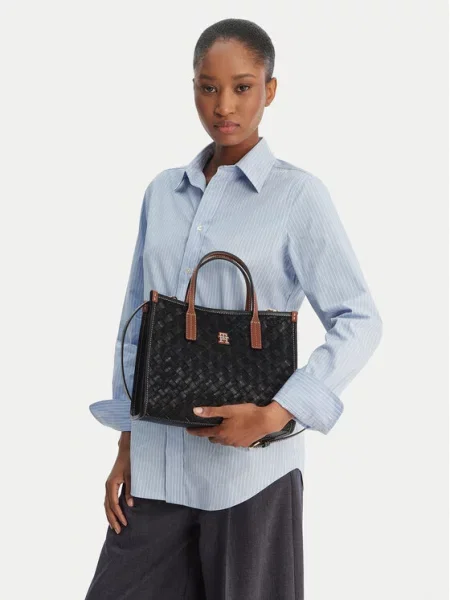 Tommy Hilfiger torba za žene od imitacije kože crna