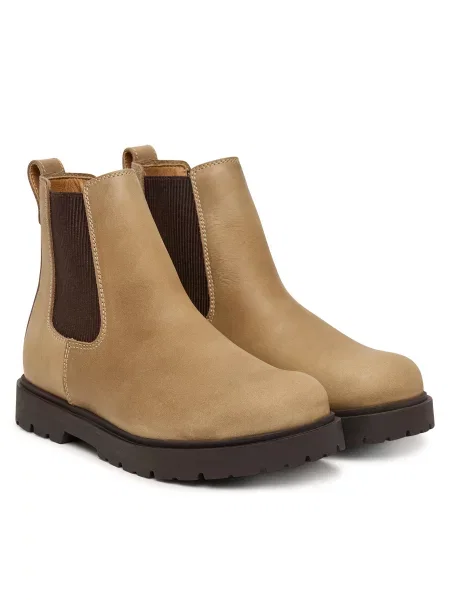 Μποτάκια με λάστιχο Birkenstock Highwood Slip On μπεζ