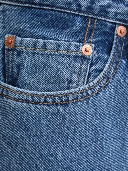 Pantaloni Levi's® de catifea cord cu dungi cu buzunar frontal albastru