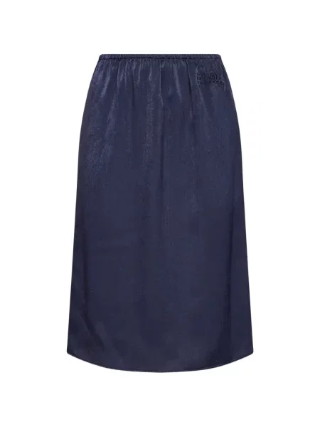 Fustă Mm6 Maison Margiela cu broderie albastru