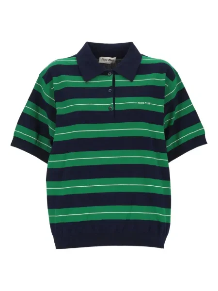 Pruhované polotričko Miu Miu modré