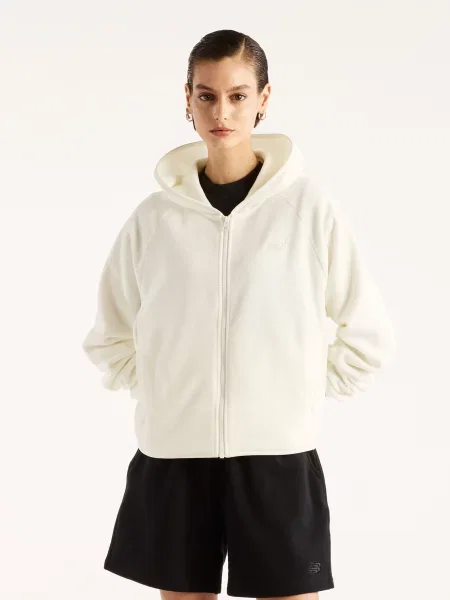 Флисовый свитер New Balance белый