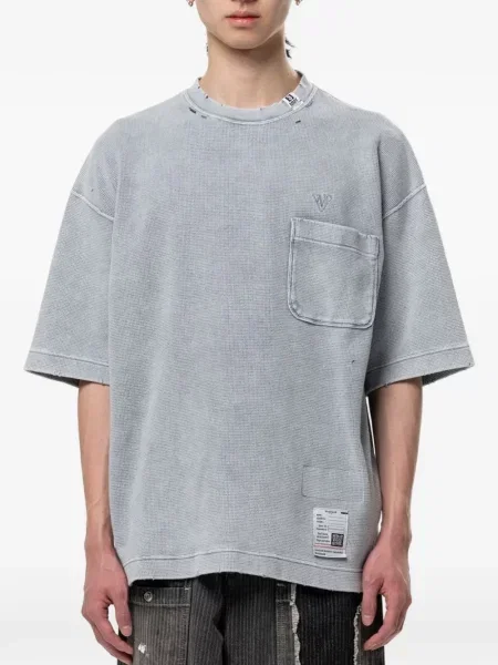 Tricou Maison Mihara Yasuhiro tricotate gri