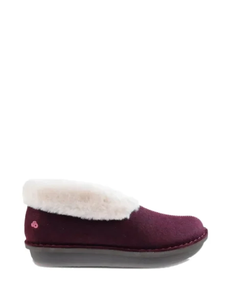 Garnitură de blană papuci de casă Clarks Originals cu blană violet