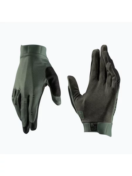 Cyklistické rukavice Leatt MTB GripR mist green zelené
