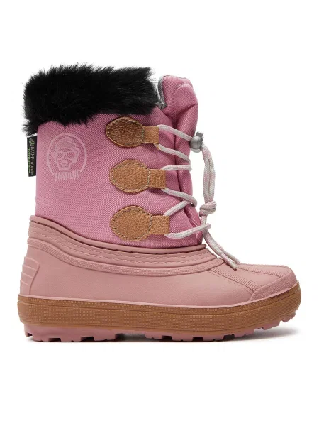 Čizme za snijeg Boatilus Nippy 02 Sint. Leather Boot ružičasta