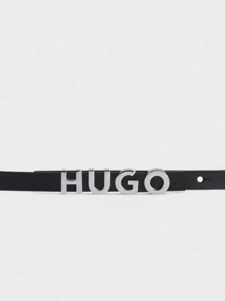 Кожаный ремень Hugo черный