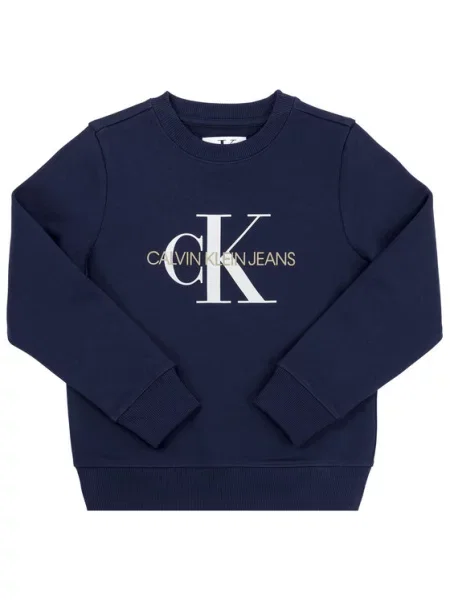 Calvin Klein Jeans Bluza Monogram Logo granatowy
