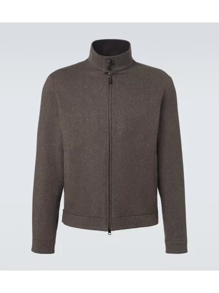 Kurtka Zegna wełniana zielona