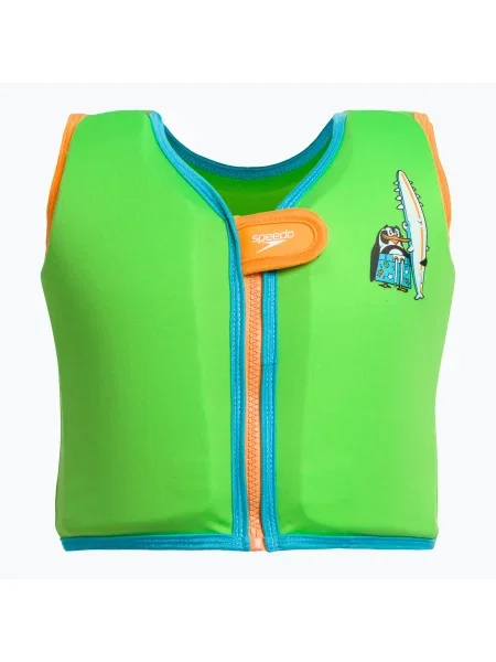 Детска жилетка с щампа Speedo Float Vest Green зелено