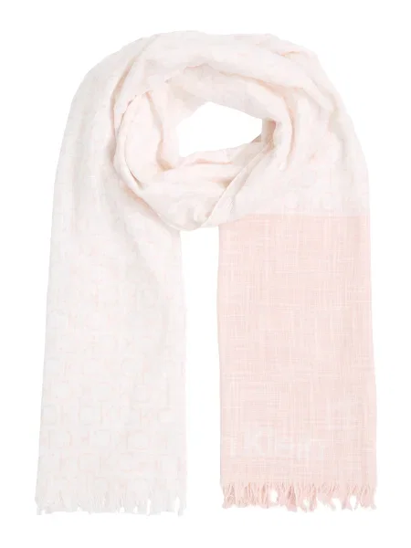Calvin Klein Fular Monogram roz