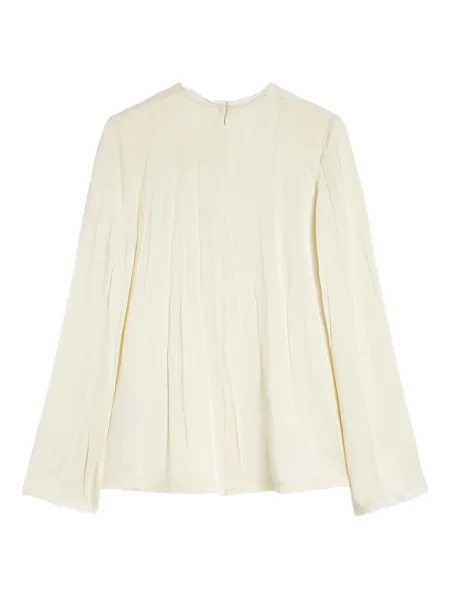 Bluză Jil Sander din satin alb