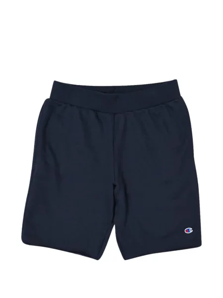 Pantaloni scurți Champion din fleece cu autograf albastru
