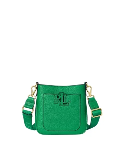 Torebka crossbody Ralph Lauren skórzana zielona