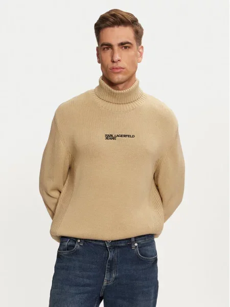 Karl Lagerfeld Jeans Golf beżowy